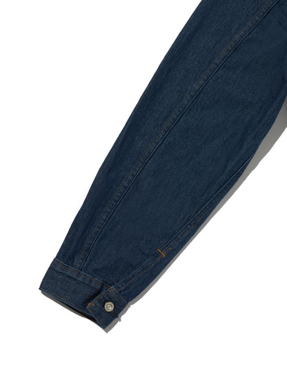 ヴィンテージ プリーツ トラッカージャケット ミディアムインディゴ