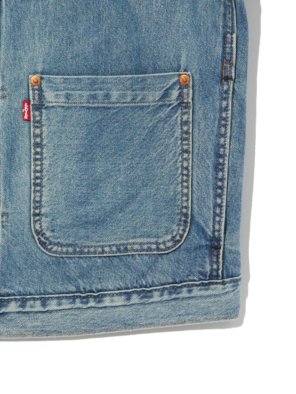 ヴィンテージ プリーツ トラッカージャケット ライトインディゴ