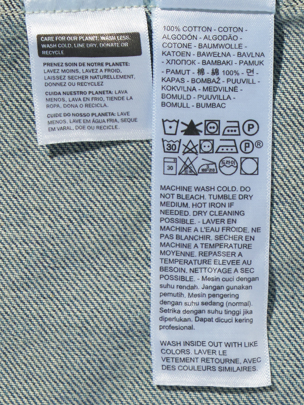 ヴィンテージ プリーツ トラッカージャケット ライトインディゴ