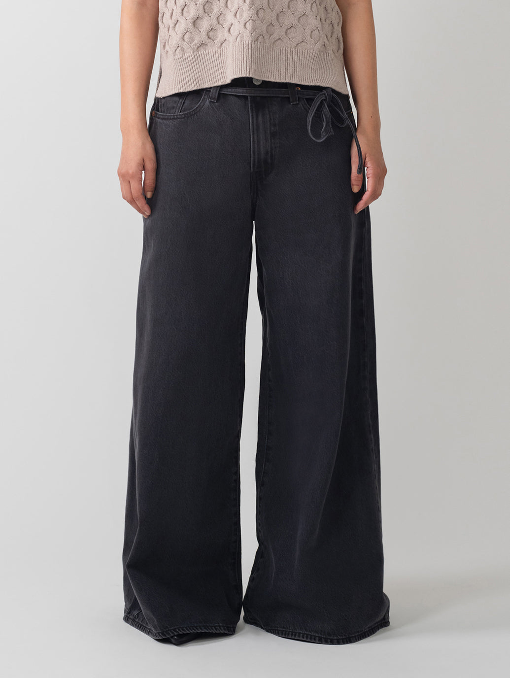 XL スーパーワイドジーンズ ブラック