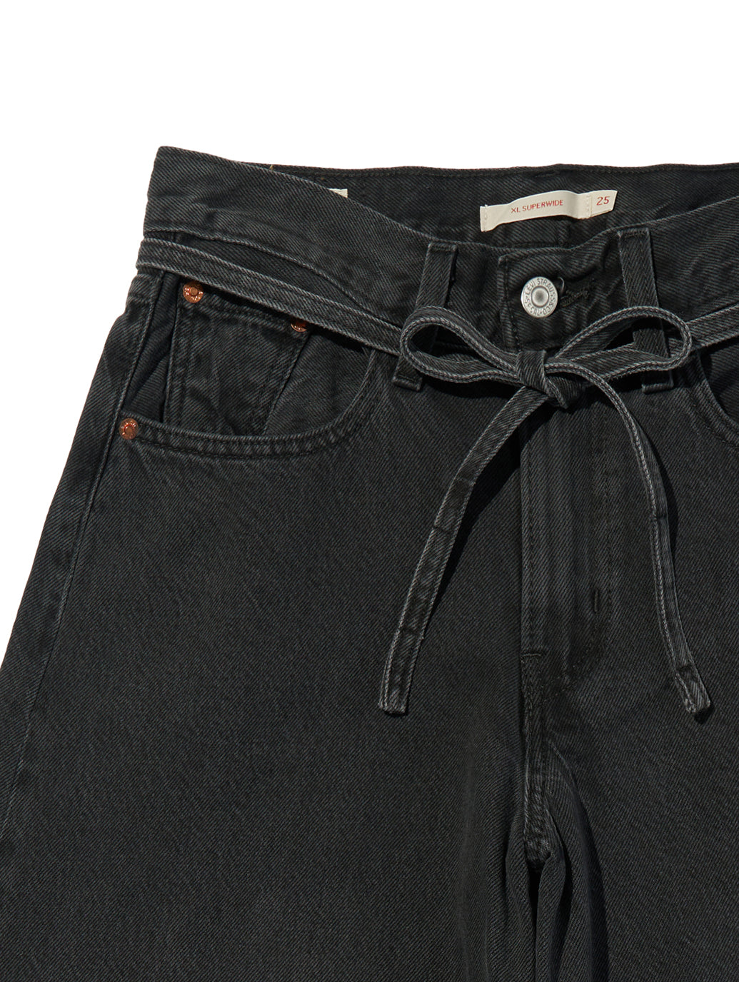 XL スーパーワイドジーンズ ブラック