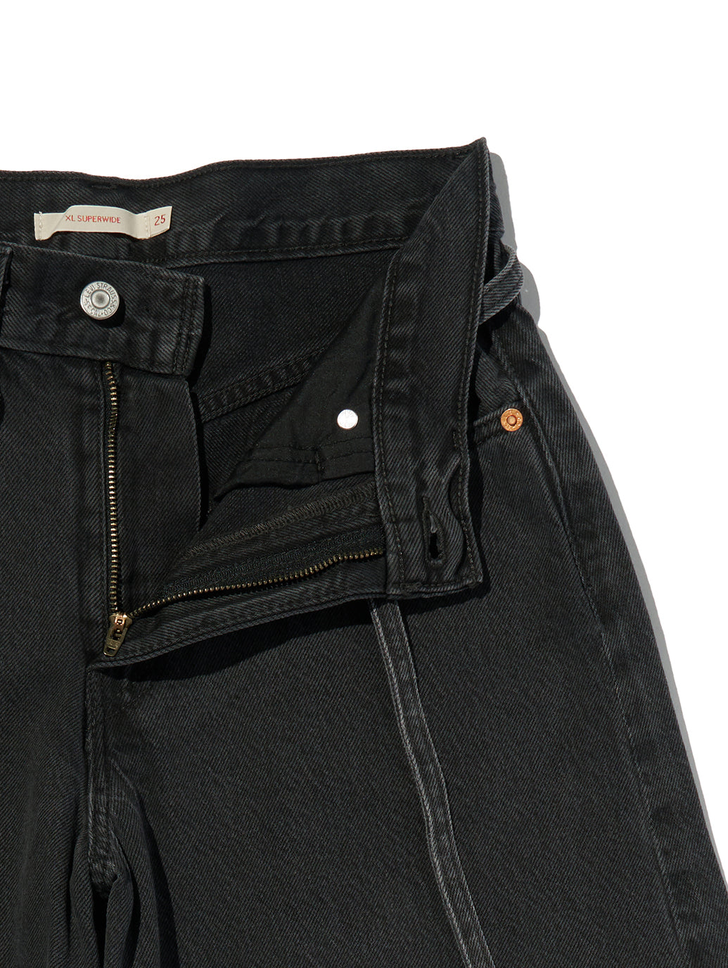 XL スーパーワイドジーンズ ブラック
