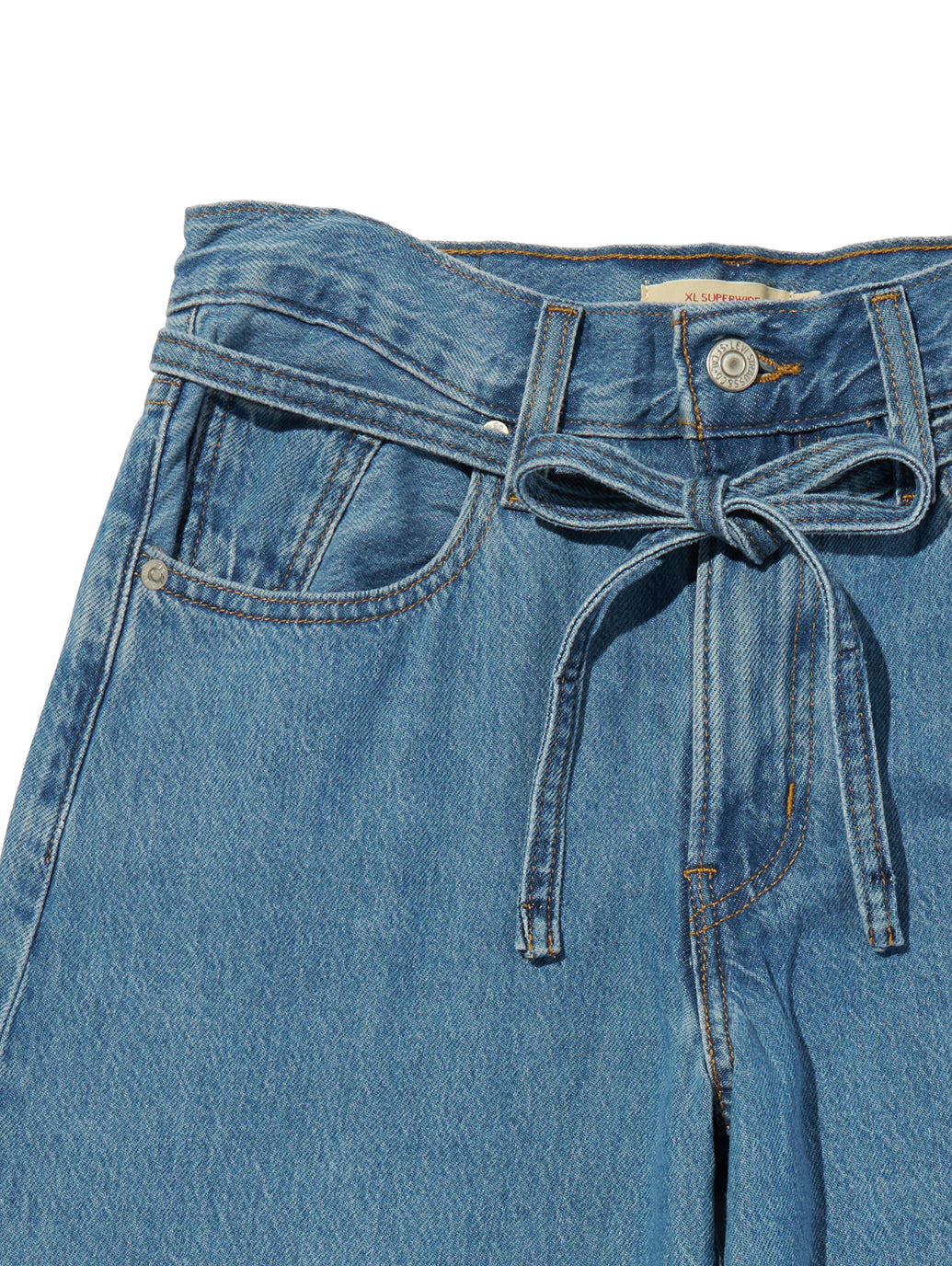 XL スーパーワイドジーンズ ミディアムインディゴ