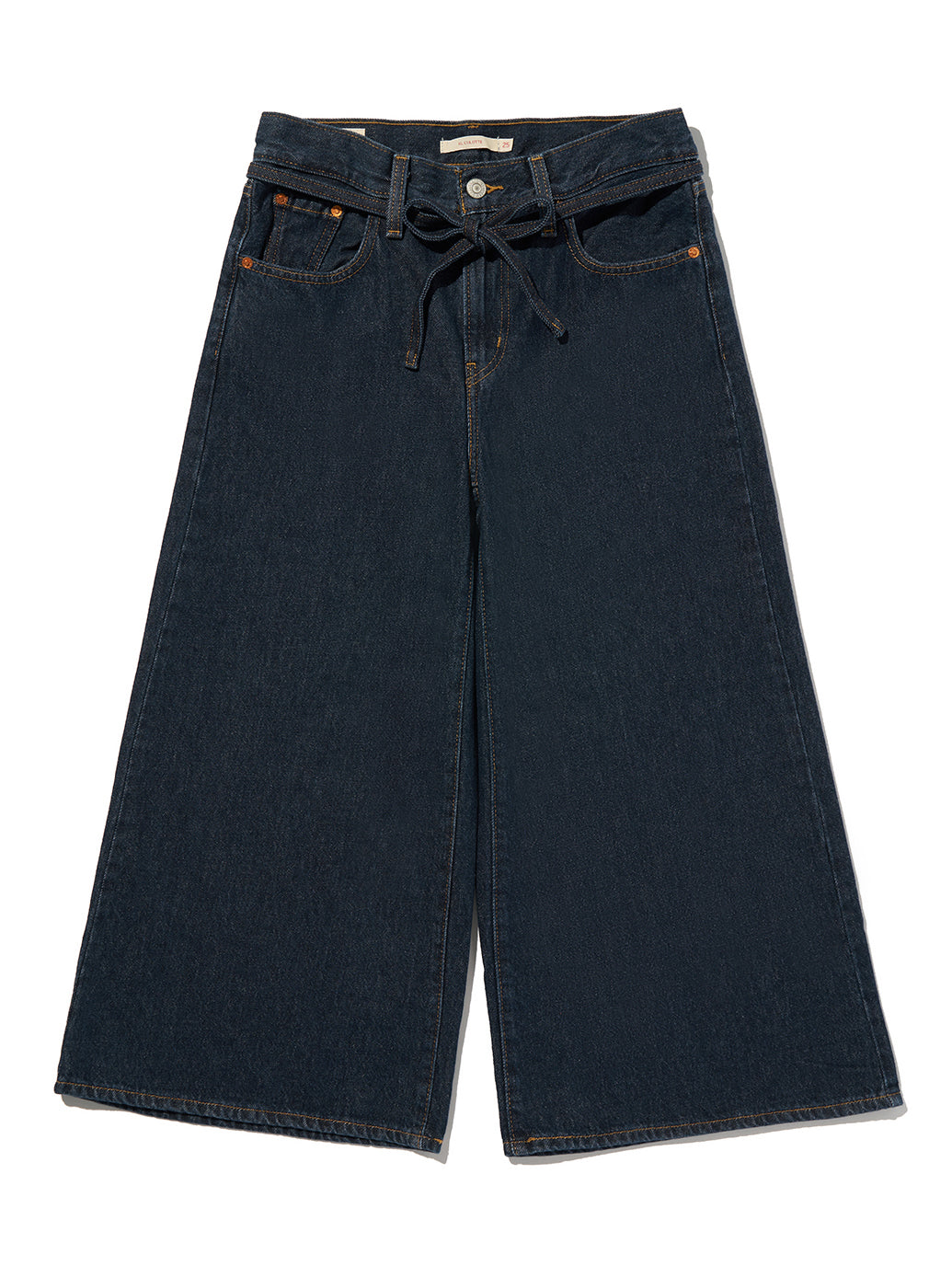 XL スーパーワイドジーンズ キュロット ダークインディゴ