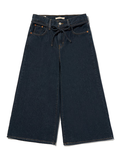 XL スーパーワイドジーンズ キュロット ダークインディゴ