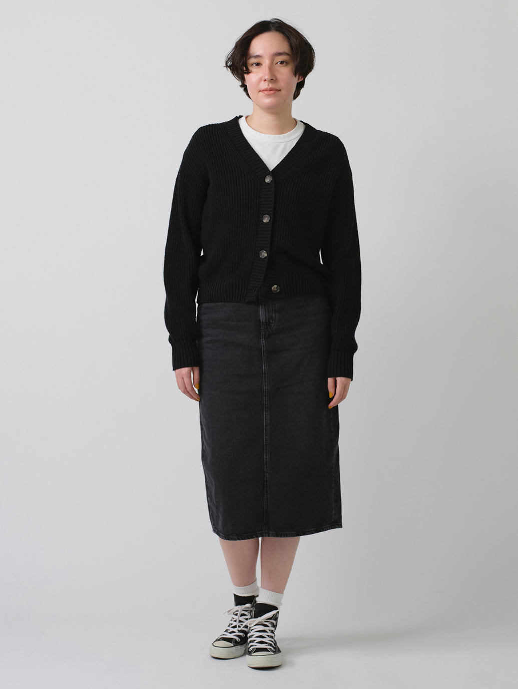 バックスリット デニム スカート