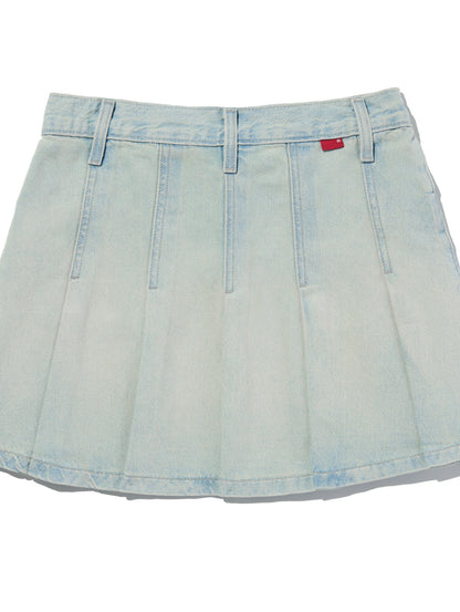 PLEATED ミニスカート
