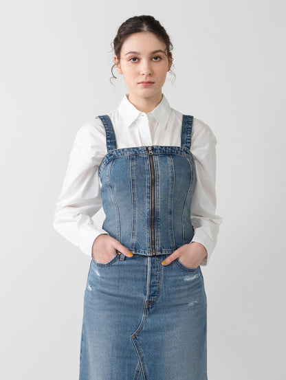 SCULPTED デニム ビスチェ