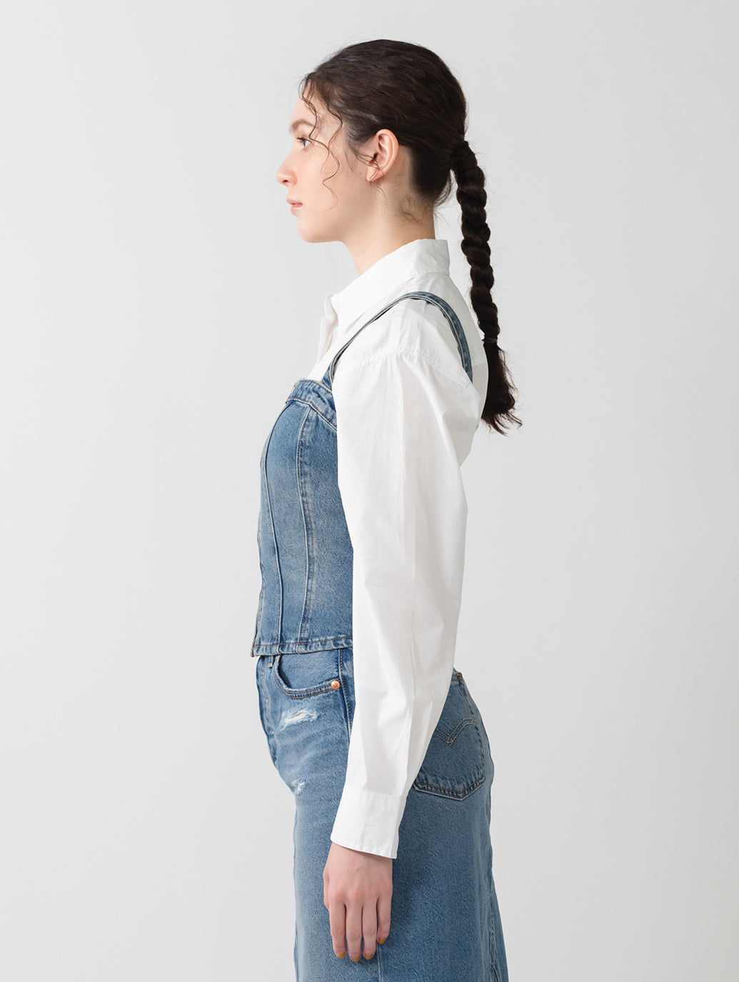 SCULPTED デニム ビスチェ