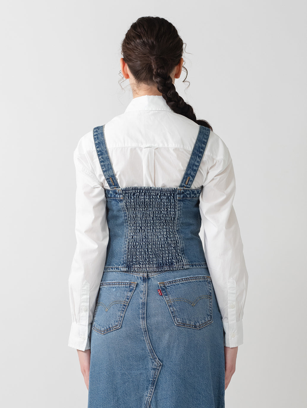 SCULPTED デニム ビスチェ
