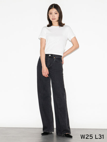 MARIE’S CLOSET 飯豊まりえ別注 RIBCAGE WIDE LEG IM ブラック