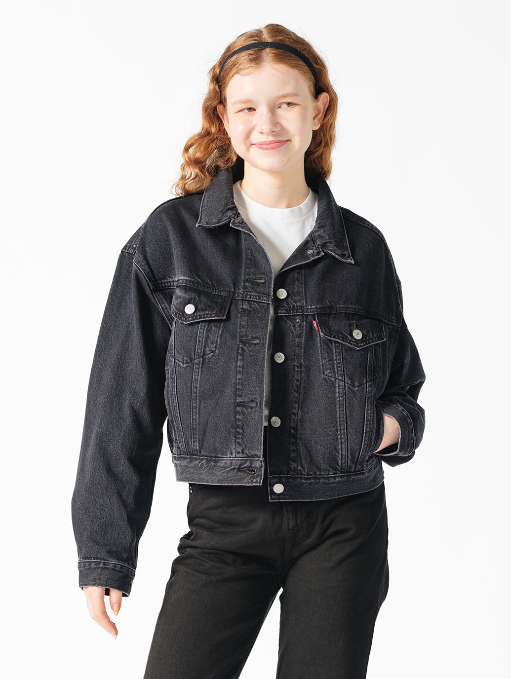 MARIE’S CLOSET 飯豊まりえ別注 SHRUNKEN 90S トラッカージャケット IM ブラック