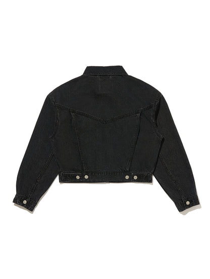 MARIE’S CLOSET 飯豊まりえ別注 SHRUNKEN 90S トラッカージャケット IM ブラック