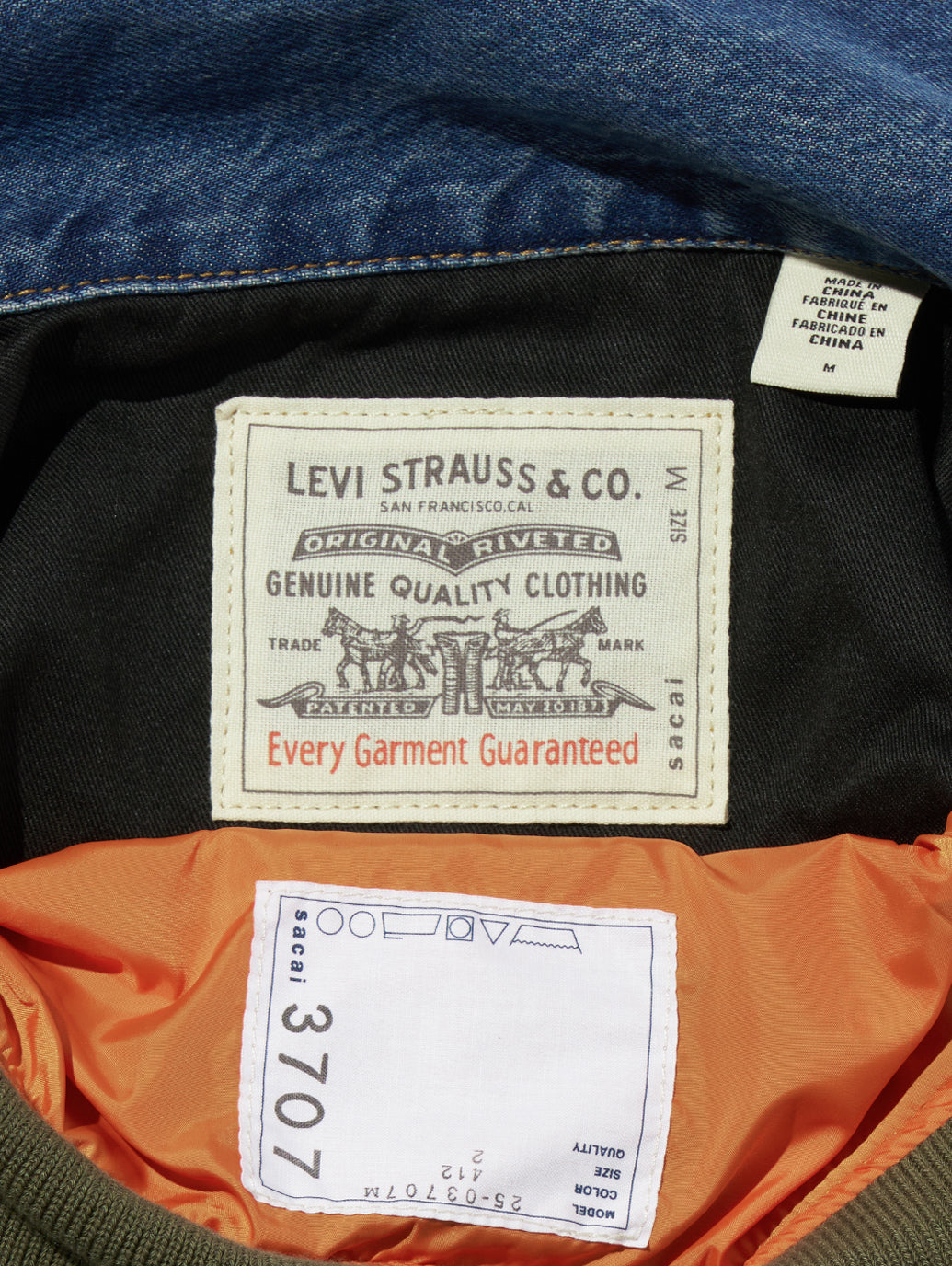 Levi's® x sacai Men's Denim x Nylon Twill Reversible Blouson