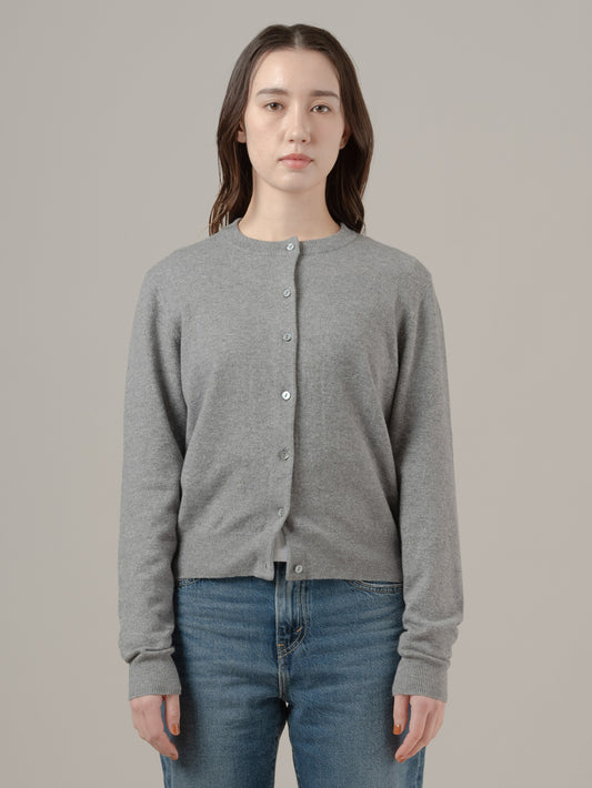 スーパーソフト クルーネックカーディガン