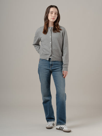 スーパーソフト クルーネックカーディガン