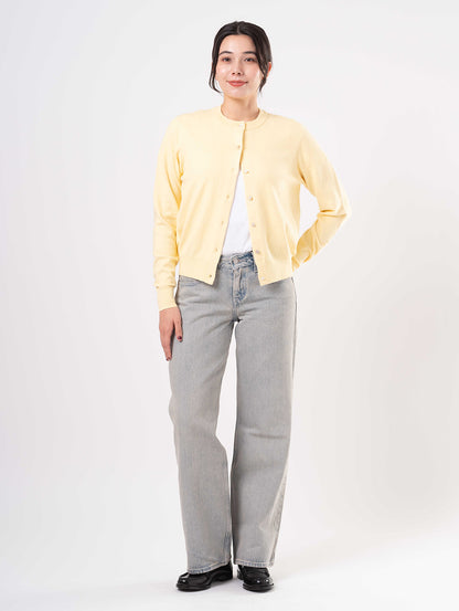 スーパーソフト クルーネックカーディガン