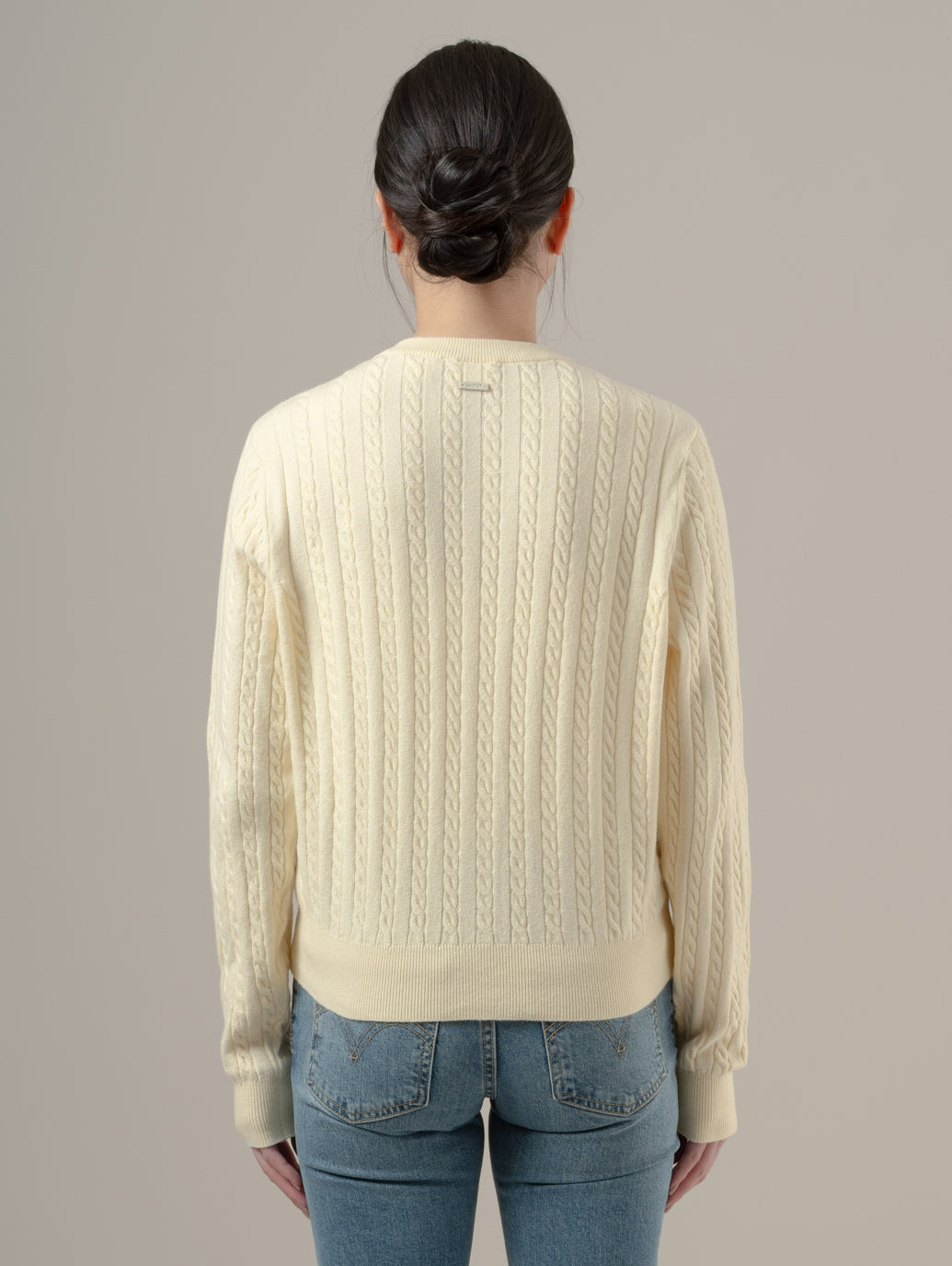 スーパーソフト クルーネックカーディガン