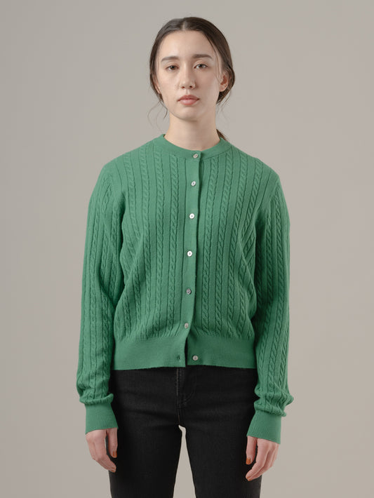 スーパーソフト クルーネックカーディガン