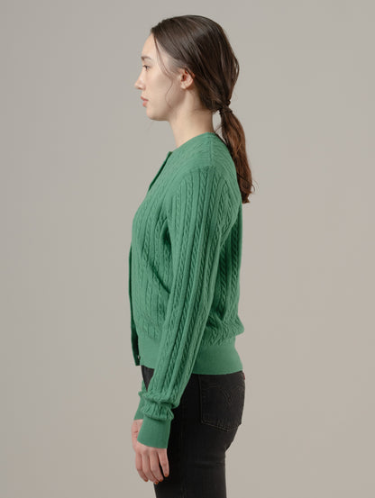 スーパーソフト クルーネックカーディガン