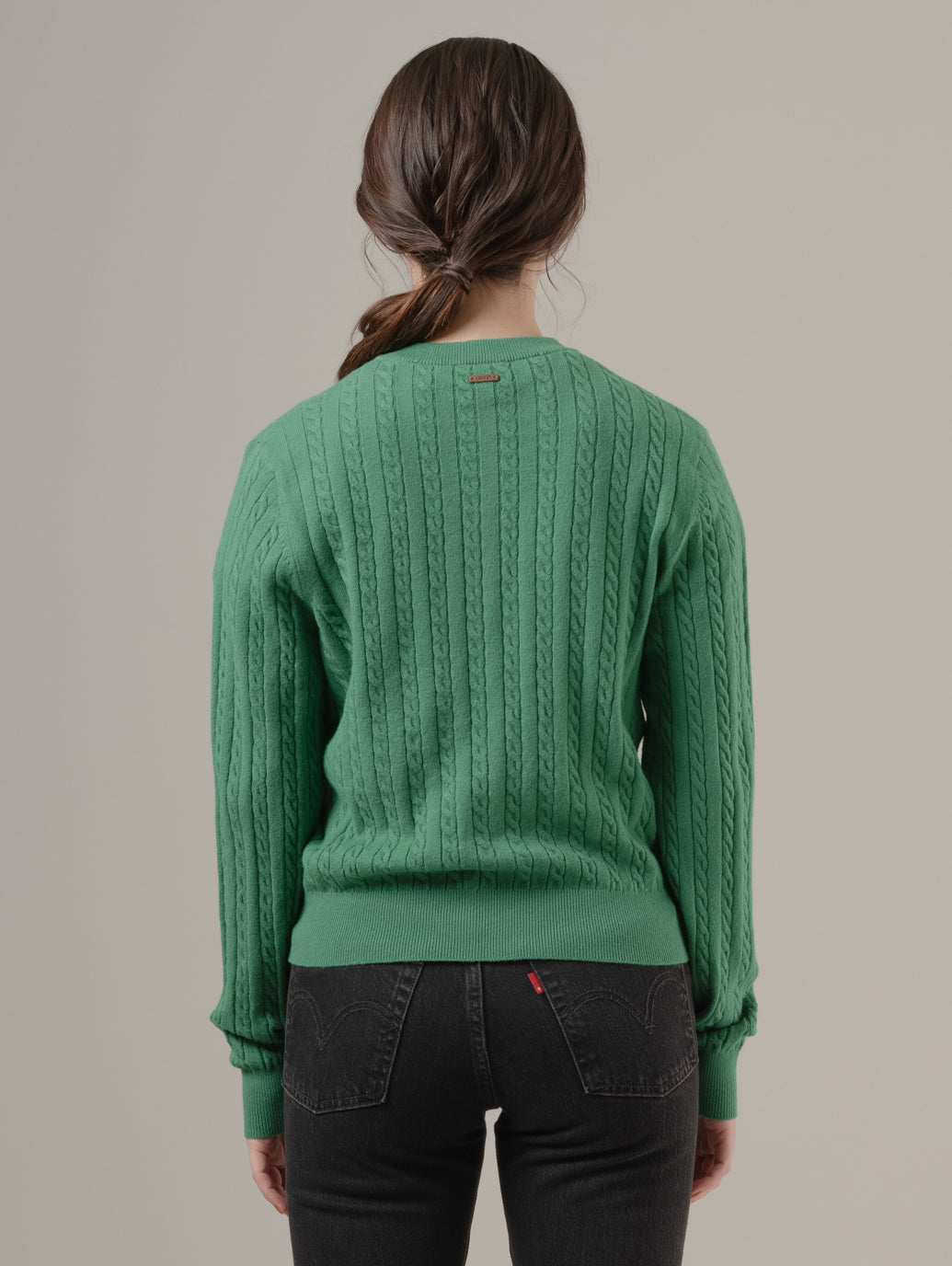 スーパーソフト クルーネックカーディガン