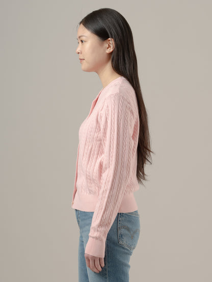 スーパーソフト クルーネックカーディガン