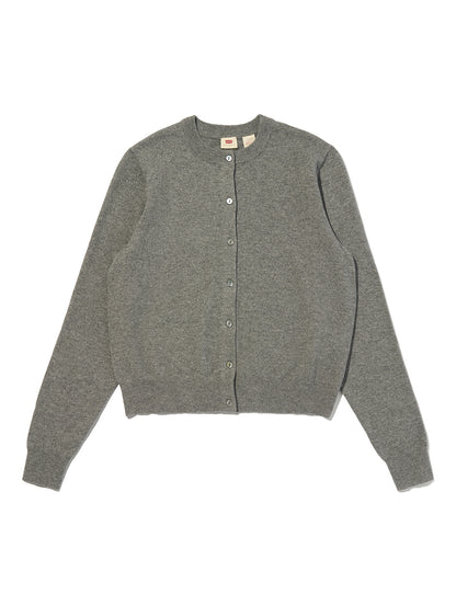 スーパーソフト クルーネックカーディガン