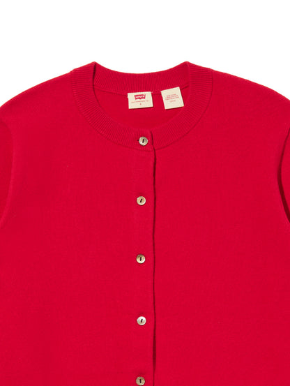 スーパーソフト クルーネックカーディガン