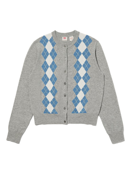 スーパーソフト クルーネックカーディガン