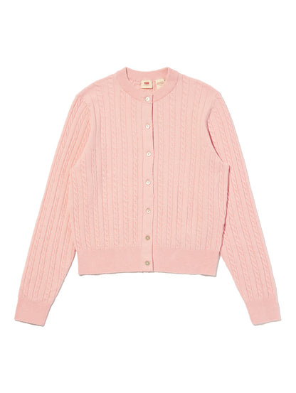 スーパーソフト クルーネックカーディガン