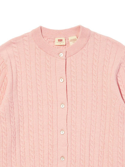 スーパーソフト クルーネックカーディガン