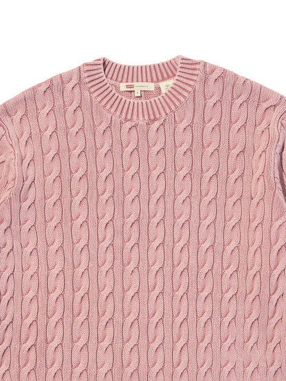 ボーイフレンド ケーブルクルーネック プルオーバー