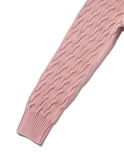 ボーイフレンド ケーブルクルーネック プルオーバー