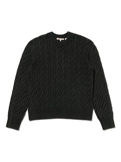 ボーイフレンド ケーブルクルーネック プルオーバー