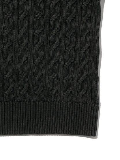 ボーイフレンド ケーブルクルーネック プルオーバー