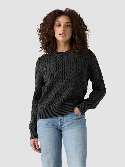 ボーイフレンド ケーブルクルーネック プルオーバー