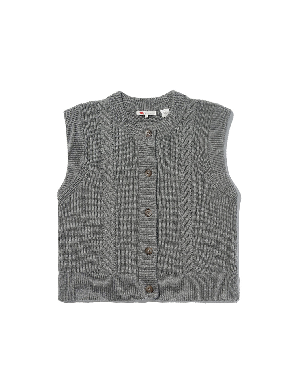 ケーブルニット ベスト