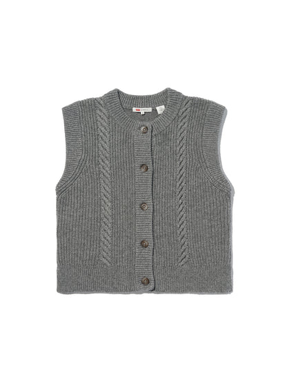 ケーブルニット ベスト