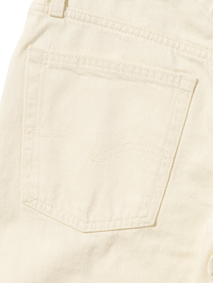 BAGGY DAD バレルジーンズ ホワイト