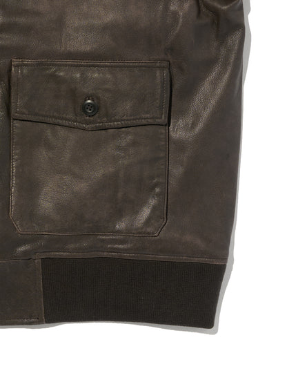 CLAYTON レザー アビエーター ジャケット