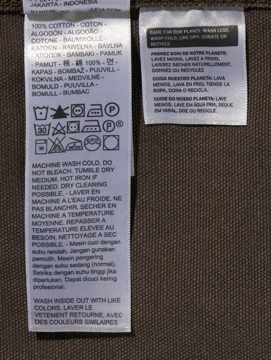 WORKWEAR ベーカリーチョアジャケット ブラウン