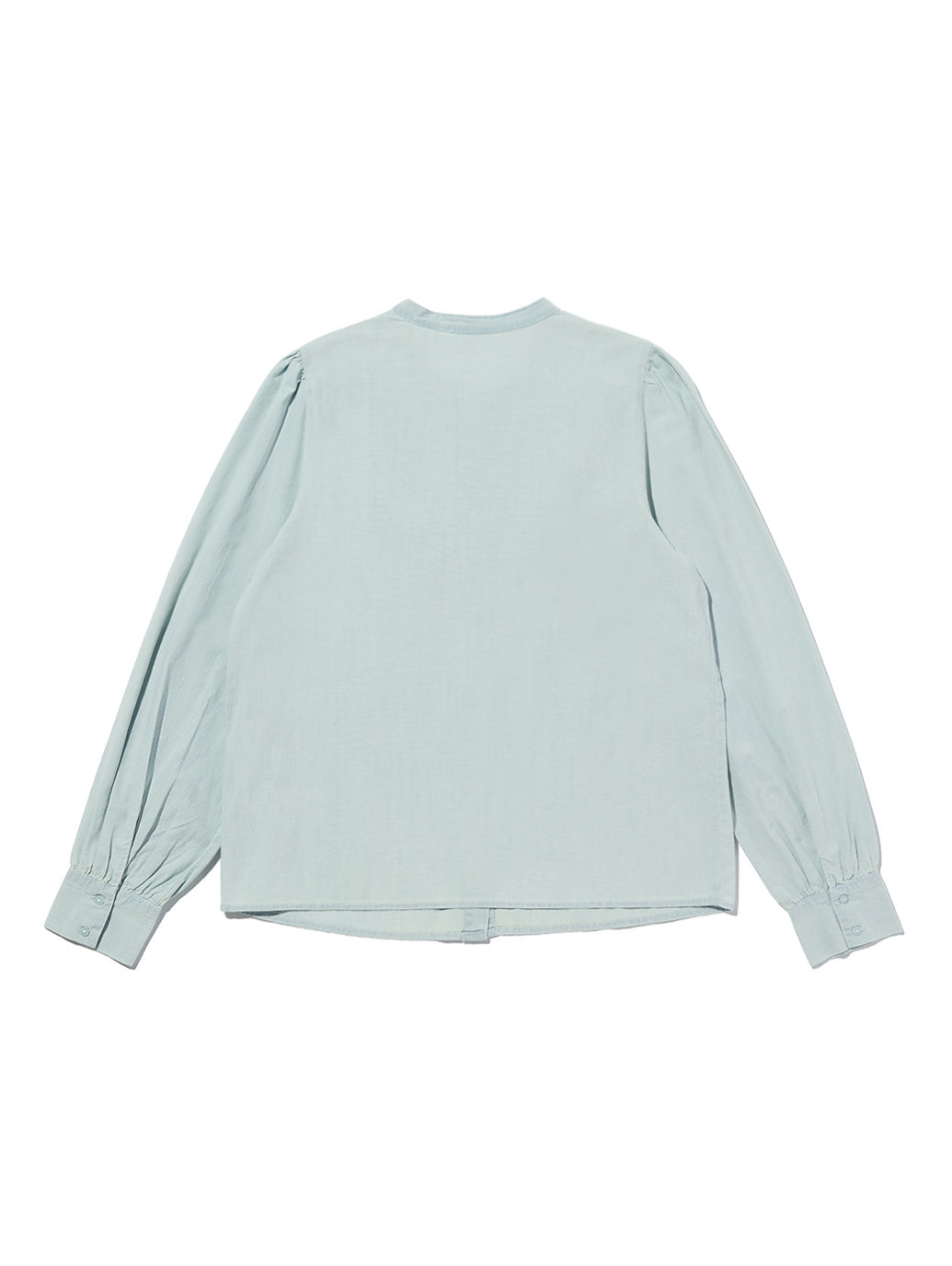 ヨーク柄 ブラウス ミディアムインディゴ