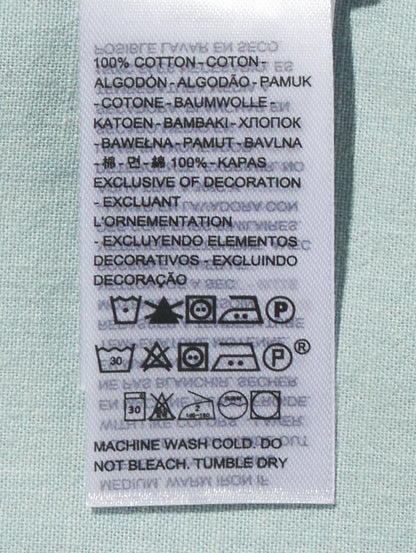 ヨーク柄 ブラウス ミディアムインディゴ