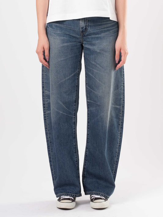 BLUETAB™ DROP バレルジーンズ ミディアムインディゴ MADE IN JAPAN