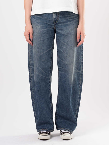 BLUETAB™ DROP バレルジーンズ ミディアムインディゴ MADE IN JAPAN