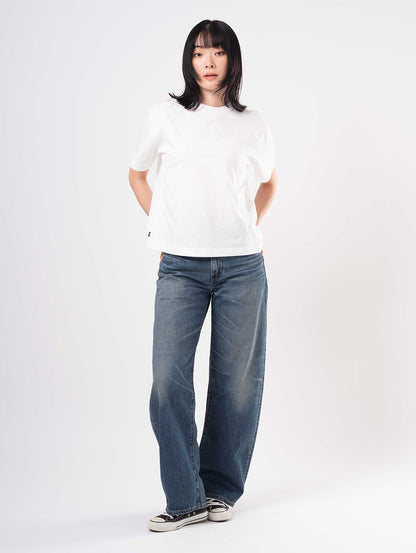 BLUETAB™ DROP バレルジーンズ ミディアムインディゴ MADE IN JAPAN