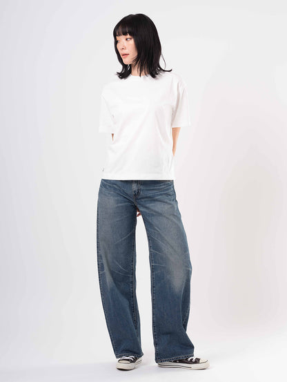 BLUETAB™ DROP バレルジーンズ ミディアムインディゴ MADE IN JAPAN