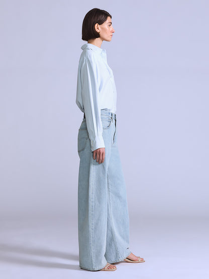 BLUETAB™ DROP バレルジーンズ ライトインディゴ