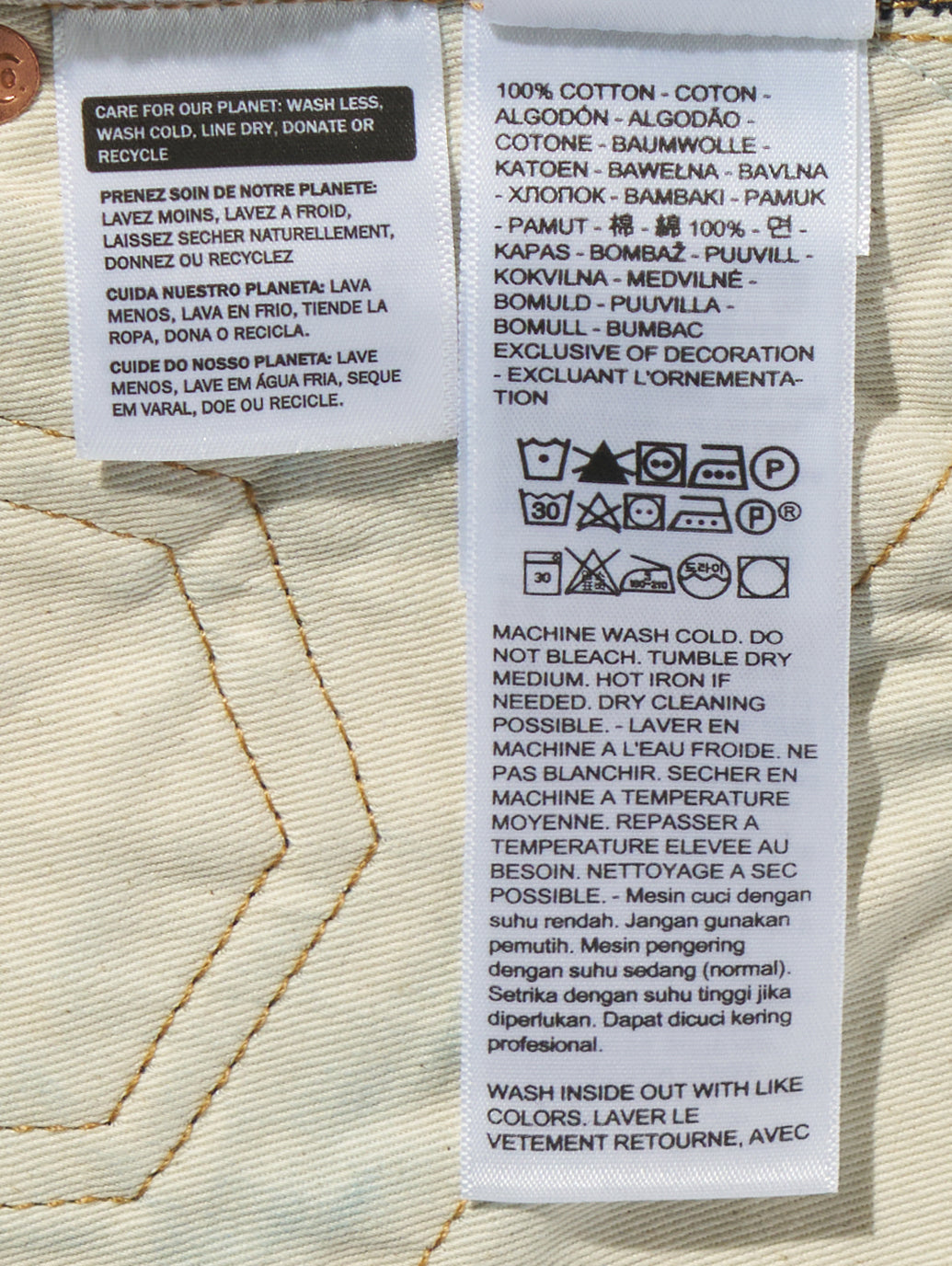 BLUETAB™ バレルジーンズ ダークインディゴ