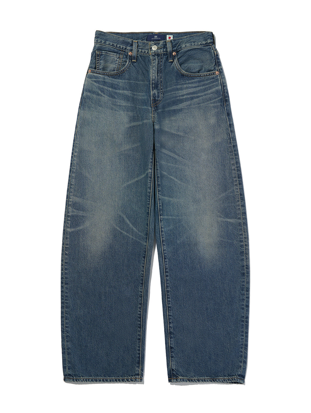 BLUETAB™ DROP バレルジーンズ ミディアムインディゴ MADE IN JAPAN